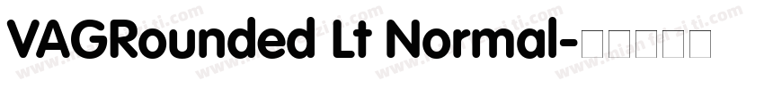 VAGRounded Lt Normal字体转换
